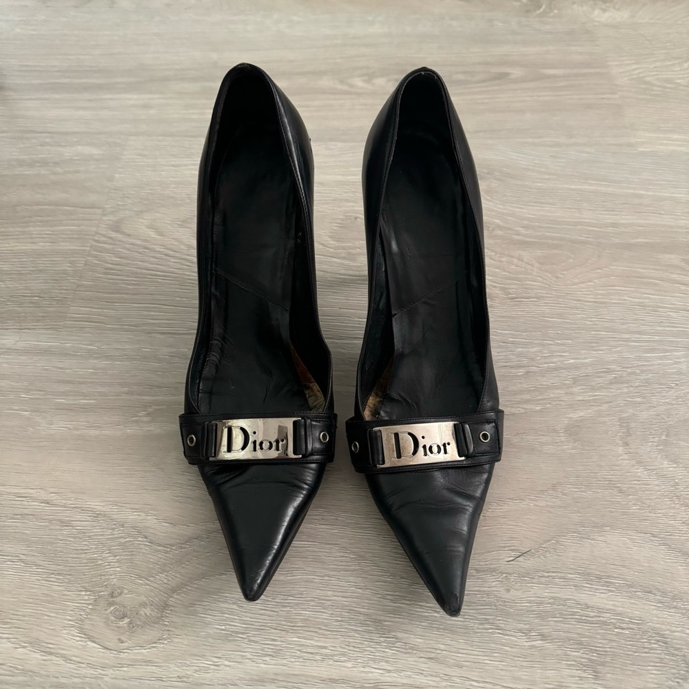 Dior leather vintage heels